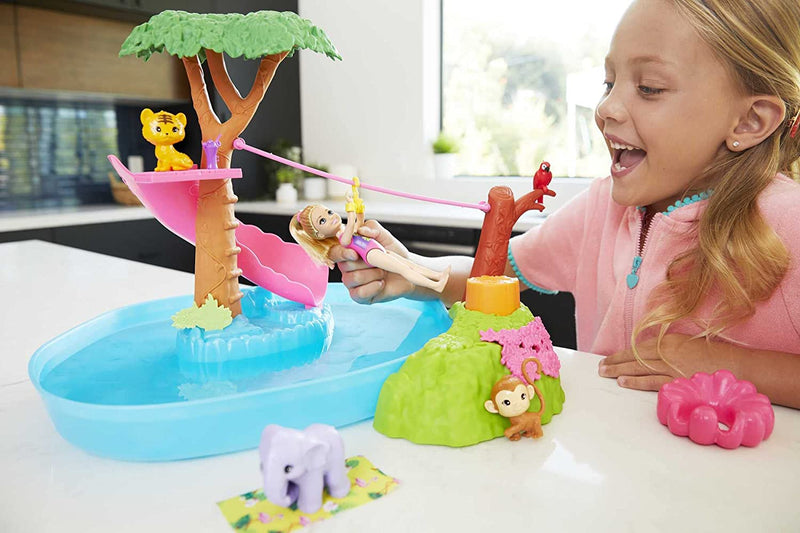 Barbie and Chelsea The Lost Birthday Splashtastic Pool Surprise Playset Toys & Games Mattel   