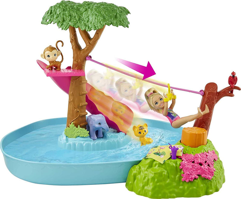 Barbie and Chelsea The Lost Birthday Splashtastic Pool Surprise Playset Toys & Games Mattel   