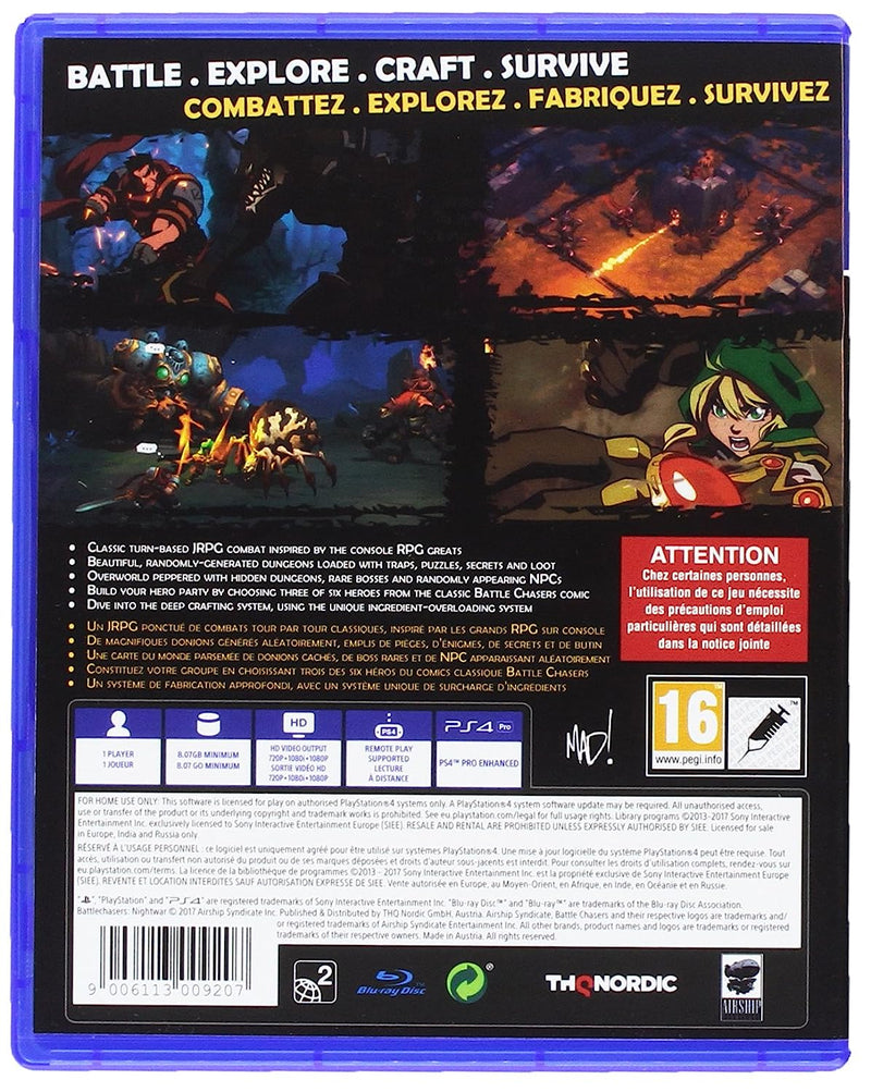 Battle Chasers: Nightwar [PlayStation 4] PlayStation 4 Video Game THQ Nordic   