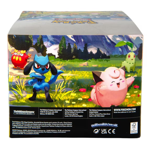 Pokemon TCG: Mega Evolution - Ascended Heroes Mini Tin Display - 10 Tins Card Game Pokemon