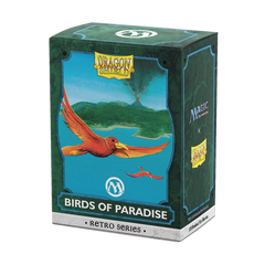 Dragon Shield Sleeves: Magic: The Gathering TCG: Retro Series Brushed Art [Birds of Paradise] - 100 Standard Size Sleeves Card Game Dragon Shield