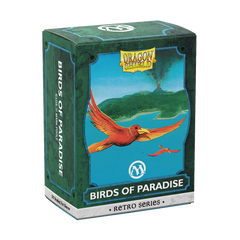 Dragon Shield Sleeves: Magic: The Gathering TCG: Retro Series Brushed Art [Birds of Paradise] - 100 Standard Size Sleeves Card Game Dragon Shield