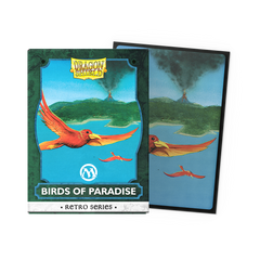 Dragon Shield Sleeves: Magic: The Gathering TCG: Retro Series Brushed Art [Birds of Paradise] - 100 Standard Size Sleeves Card Game Dragon Shield