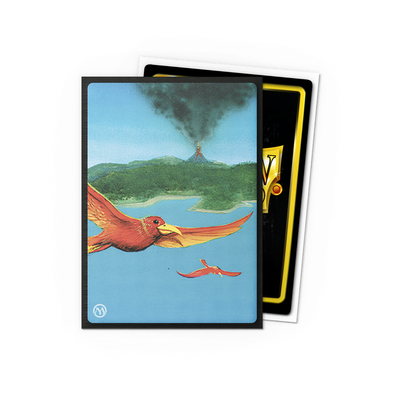 Dragon Shield Sleeves: Magic: The Gathering TCG: Retro Series Brushed Art [Birds of Paradise] - 100 Standard Size Sleeves Card Game Dragon Shield