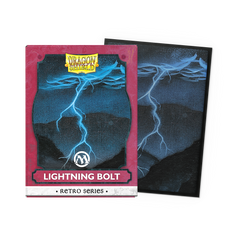 Dragon Shield Sleeves: Magic: The Gathering TCG: Retro Series Brushed Art [Lightning Bolt] - 100 Standard Size Sleeves Card Game Dragon Shield