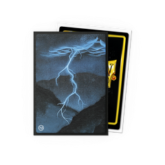 Dragon Shield Sleeves: Magic: The Gathering TCG: Retro Series Brushed Art [Lightning Bolt] - 100 Standard Size Sleeves Card Game Dragon Shield