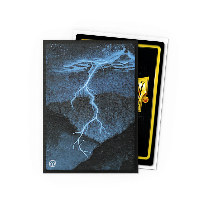 Dragon Shield Sleeves: Magic: The Gathering TCG: Retro Series Brushed Art [Lightning Bolt] - 100 Standard Size Sleeves Card Game Dragon Shield