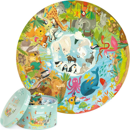 Boppi: Animals Around the World - 150 Piece Puzzle Board Game Boppi