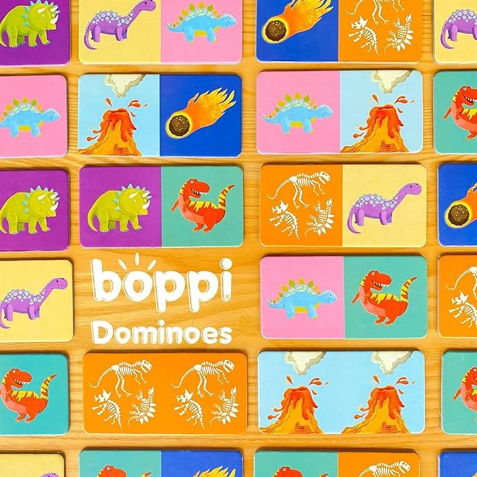Boppi: Picture Dominoes - Dinosaurs Toys & Games Boppi