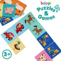 Boppi:Picture Dominoes - Farmyard Toys & Games Bopster