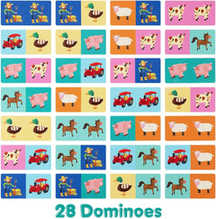 Boppi:Picture Dominoes - Farmyard Toys & Games Bopster