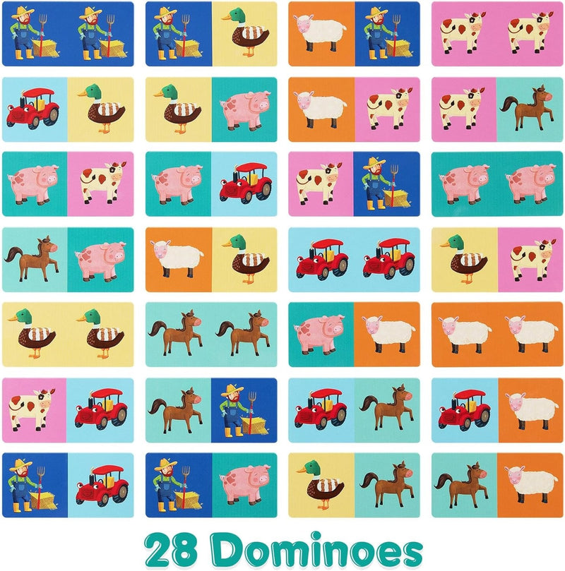 Boppi:Picture Dominoes - Farmyard Toys & Games Bopster
