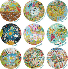 Boppi: Round Unicorn - 150 Piece Puzzle Board Game Boppi