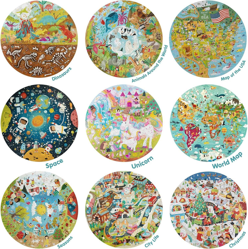 Boppi: Round Unicorn - 150 Piece Puzzle Board Game Boppi