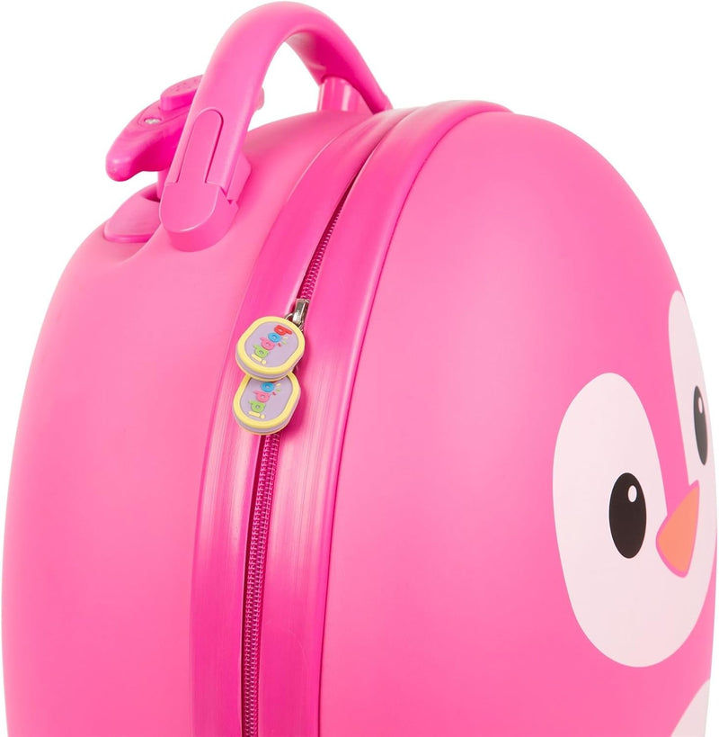 Boppi - Tiny Trekker Kids Rolling Luggage - Pink Penguin Clothing and Apparel Boppi