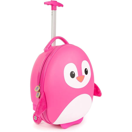 Boppi - Tiny Trekker Kids Rolling Luggage - Pink Penguin Clothing and Apparel Boppi