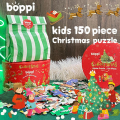 bopster: Christmas Jigsaw Puzzle - 150 Piece Puzzle Board Game Bopster