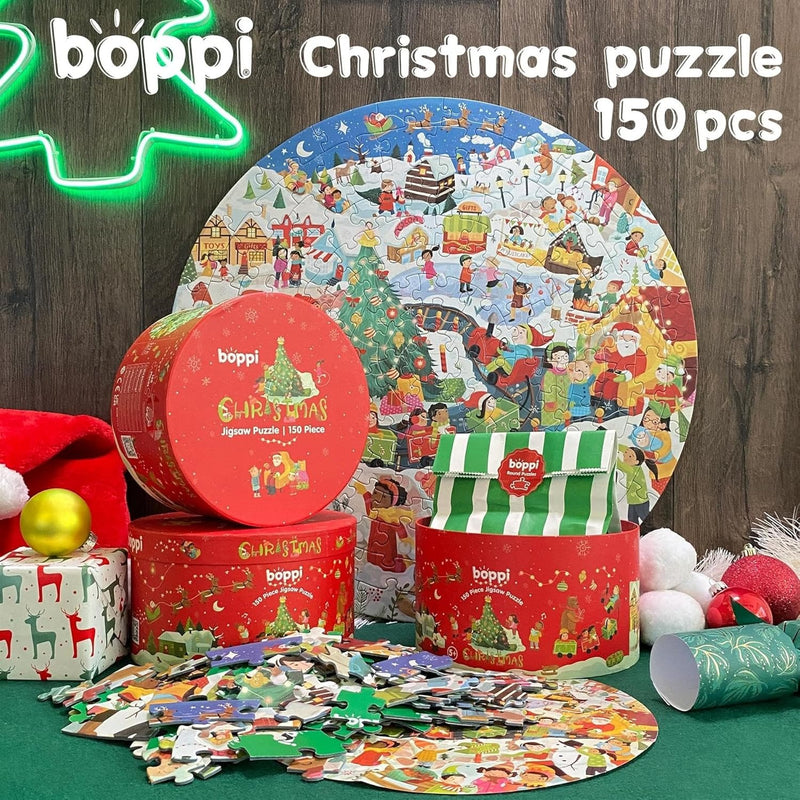 bopster: Christmas Jigsaw Puzzle - 150 Piece Puzzle Board Game Bopster