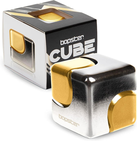 bopster Fidget Cube Spinner - Gold/Silver Toys & Games Bopster