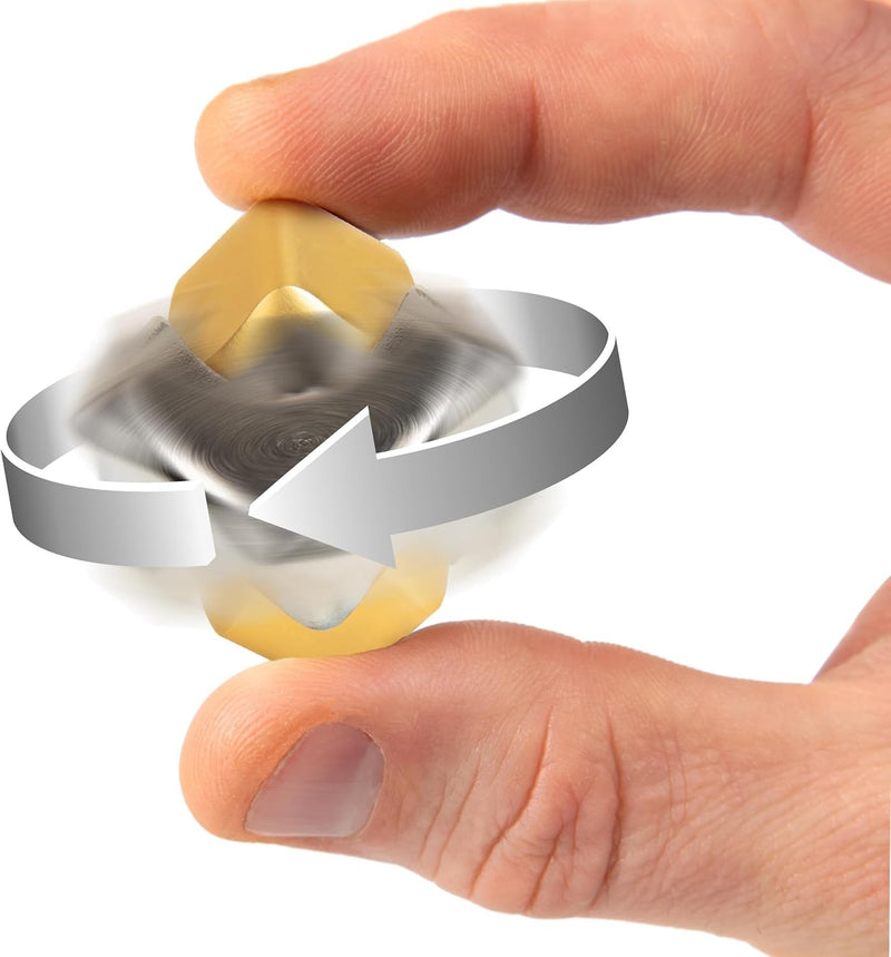 bopster Fidget Cube Spinner - Gold/Silver Toys & Games Bopster