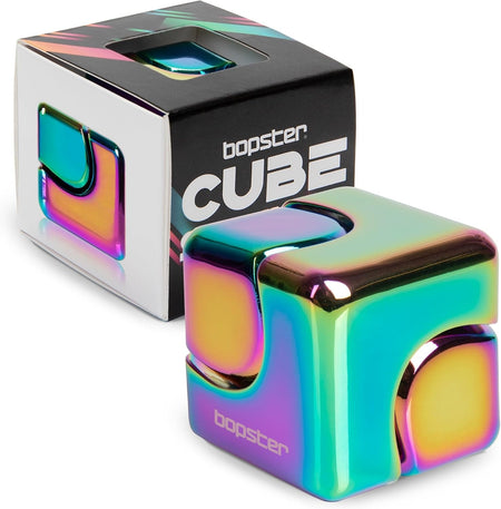 bopster Fidget Cube Spinner - Multicoloured Metallic Toys & Games Bopster
