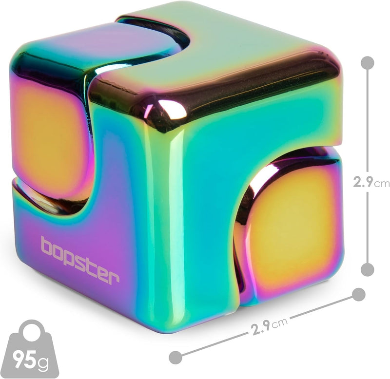 bopster Fidget Cube Spinner - Multicoloured Metallic Toys & Games Bopster