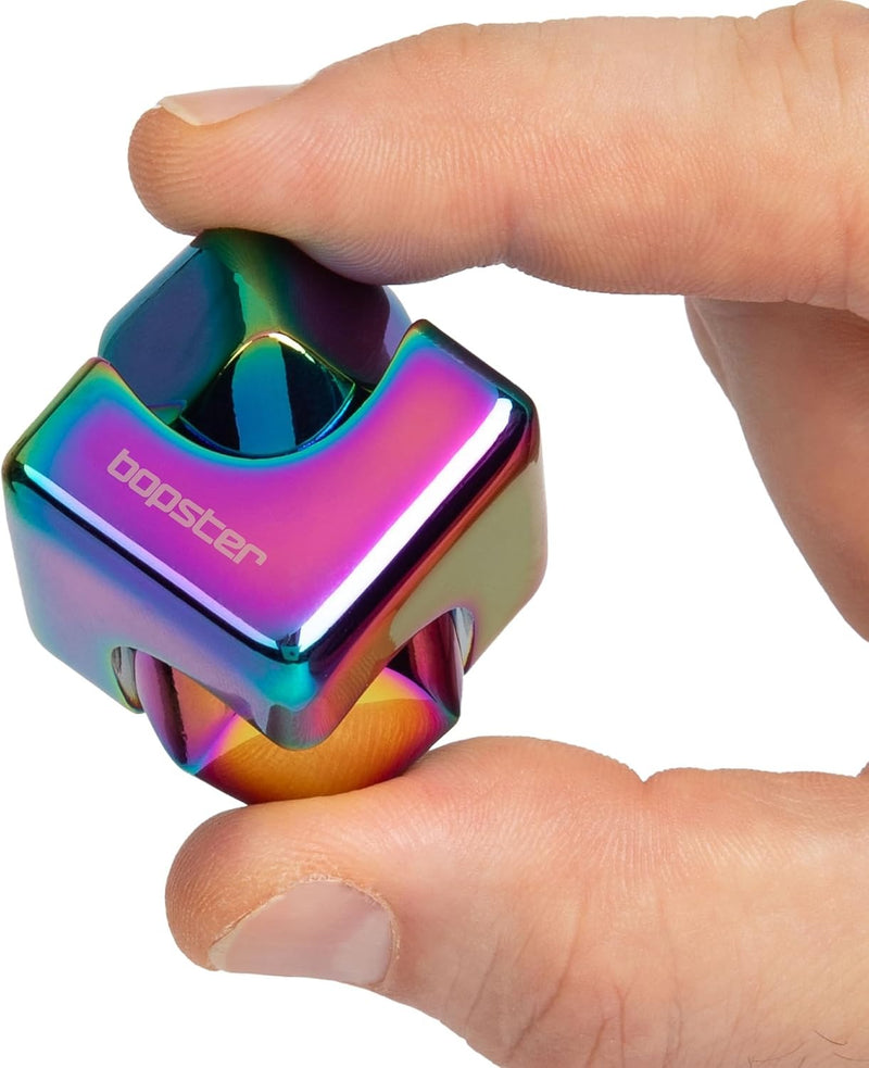 bopster Fidget Cube Spinner - Multicoloured Metallic Toys & Games Bopster