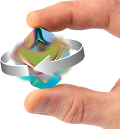 bopster Fidget Cube Spinner - Multicoloured Metallic Toys & Games Bopster