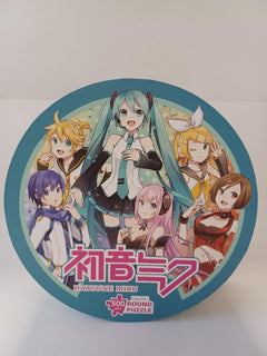 bopster: Hatsune Miku Round Jigsaw Puzzle - 500 Piece Puzzle Board Game Bopster