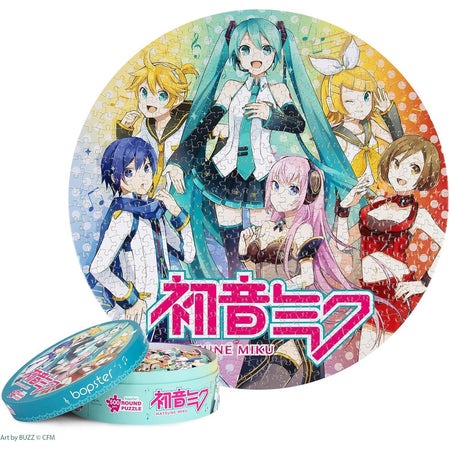 bopster: Hatsune Miku Round Jigsaw Puzzle - 500 Piece Puzzle Board Game Bopster