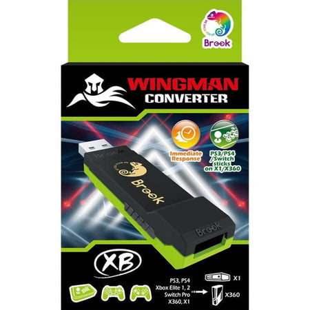 Brook Wingman Converter XB Support - Controller Adapter for PS3 / PS4 / PS5 / Xbox 360 / Xbox One / Xbox Series X/S / Switch Pro to Xbox [Cross-Platform Accessory] Cross-Platform Accessories Brook   