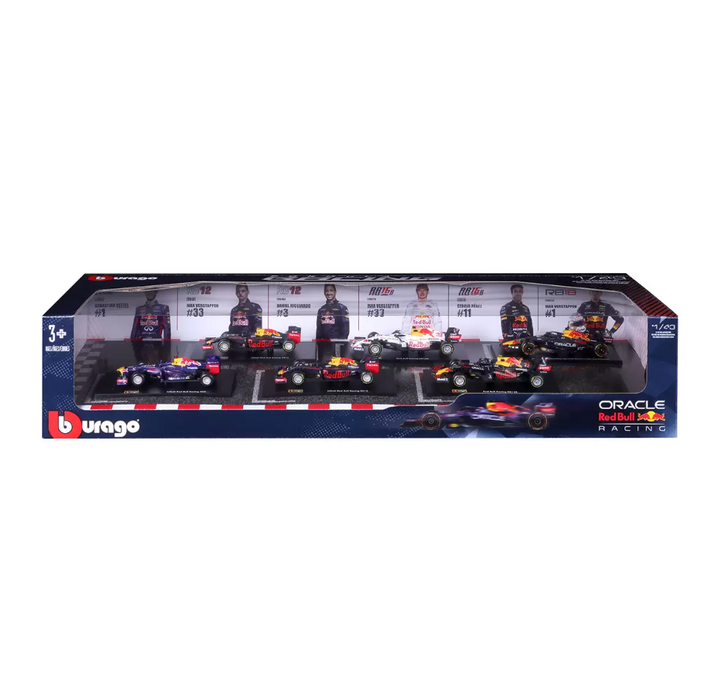 Burago: Formula 1 Red Bull - Exclusive 1:43 Die Cast 6 Pack Set