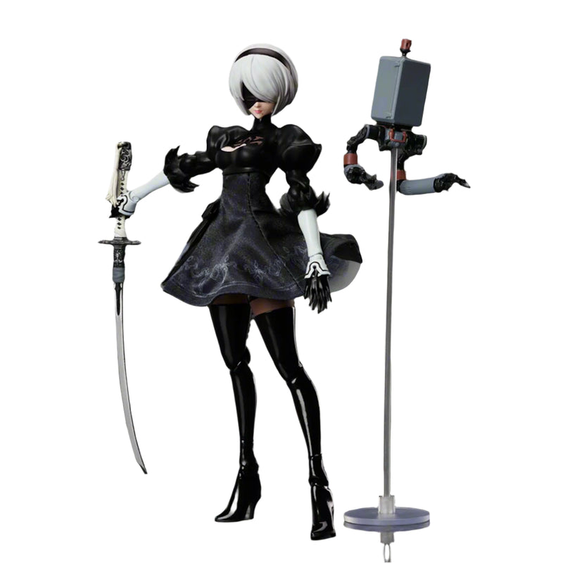 BUZZmod. NieR: Automata, Ver 1.1a 2B 1/12 Scale Action Figure Toys & Hobbies Aniplex of America