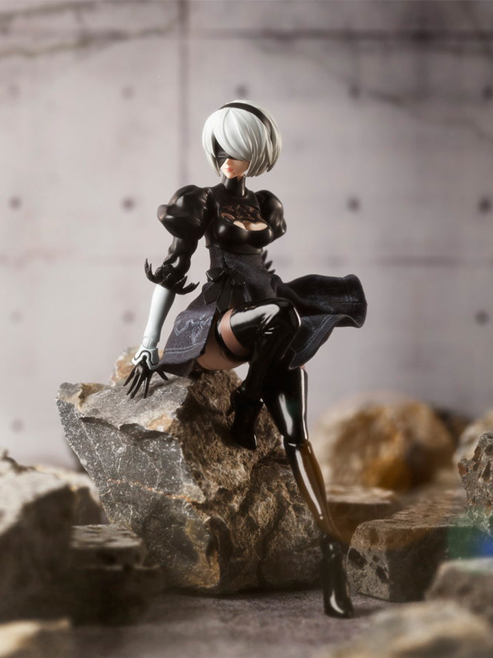 BUZZmod. NieR: Automata, Ver 1.1a 2B 1/12 Scale Action Figure Toys & Hobbies Aniplex of America