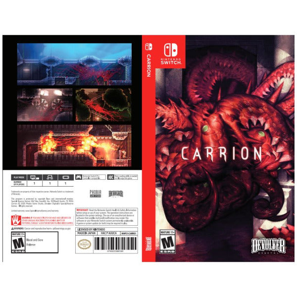 Carrion Game Carrion Switch Cover Devolver Original Carrion Switch