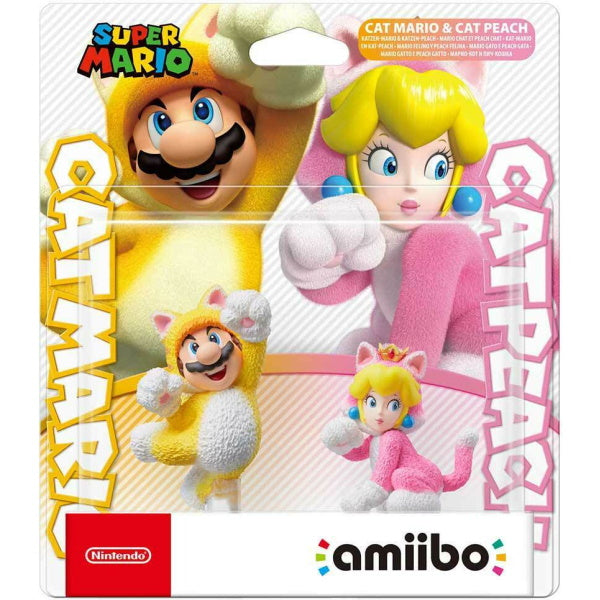 Cat Mario & Cat Peach Amiibo - Super Mario Series [Nintendo Accessory] Nintendo Accessories Nintendo   