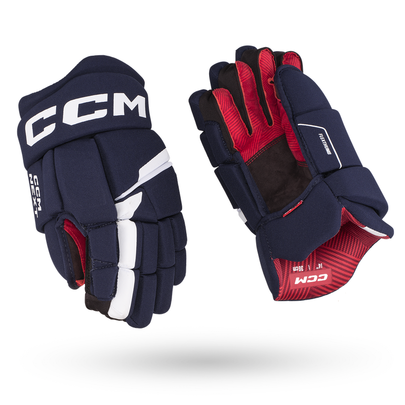 CCM: Next Senior 15" Gloves – Navy [Sporting Goods] Sporting Goods CCM