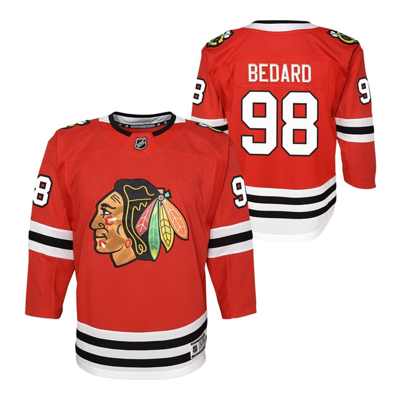 Chicago Blackhawks - Connor Bedard Youth NHL Premier Hockey Jersey [Sporting Goods] Sports & Outdoors NHL Premier   