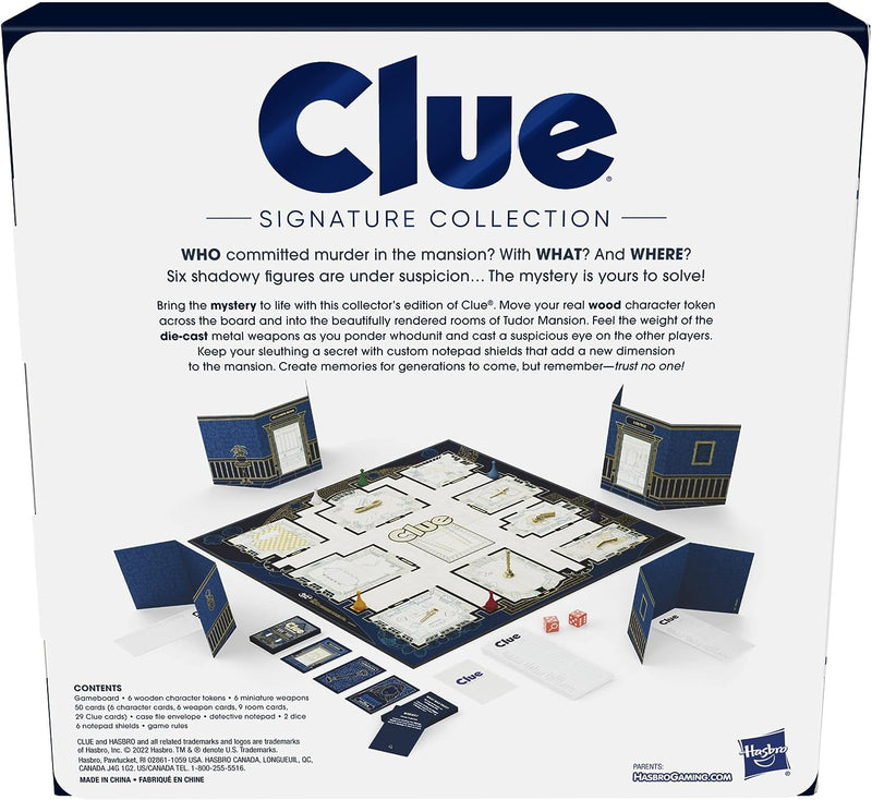 Clue: Signature Collection [Board Game, 3-5 Players] Board Game Hasbro   