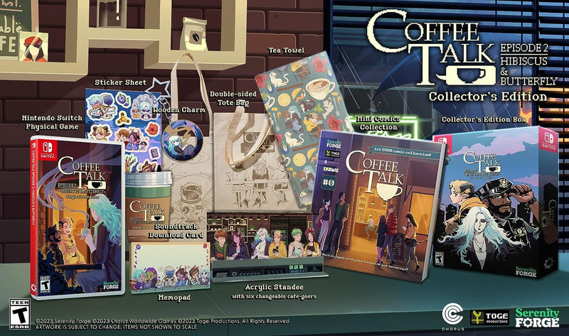 Coffee Talk Episode 2 Hibiscus & Butterfly - Collector's Edition [Nintendo Switch] Nintendo Switch Video Game Serenity Forge   