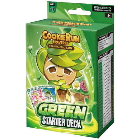 CookieRun Braverse TCG: Brave Beginning 5 Starter Deck Set: Red, Yellow, Green, and Purple Card Game Devsisters
