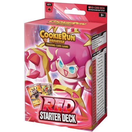 CookieRun Braverse TCG: Brave Beginning Starter Deck Red Card Game Devsisters