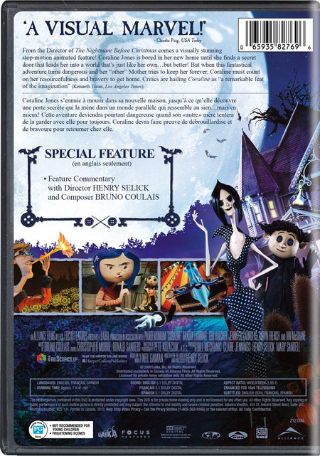 Coraline [DVD] DVDs & Blu-Rays Alliance   