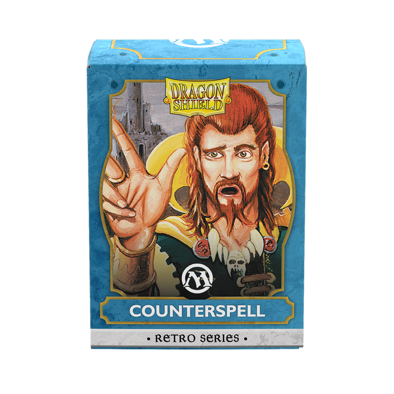 Dragon Shield Sleeves: Magic: The Gathering TCG: Retro Series Brushed Art [Counterspell] - 100 Standard Size Sleeves Card Game Dragon Shield