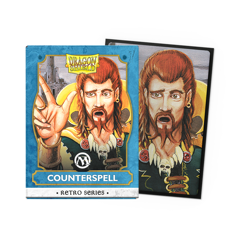 Dragon Shield Sleeves: Magic: The Gathering TCG: Retro Series Brushed Art [Counterspell] - 100 Standard Size Sleeves Card Game Dragon Shield