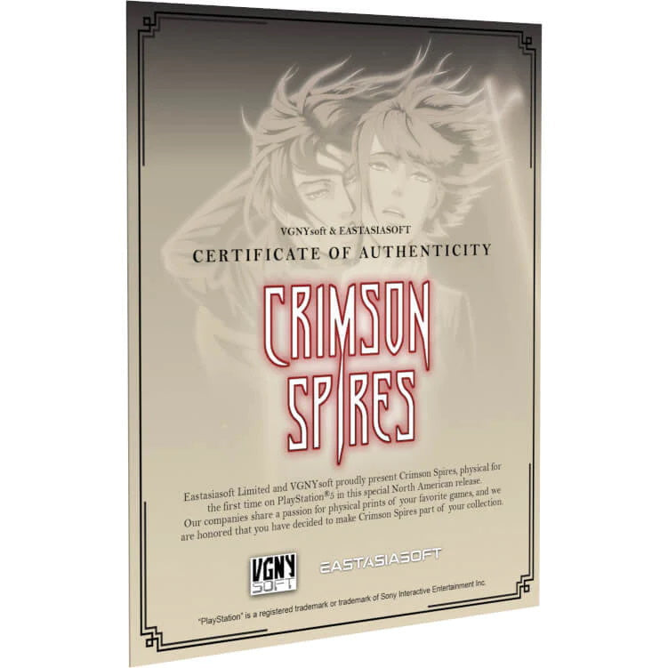 Crimson Spires [PlayStation 5] PlayStation 5 Video Game VGNYsoft   