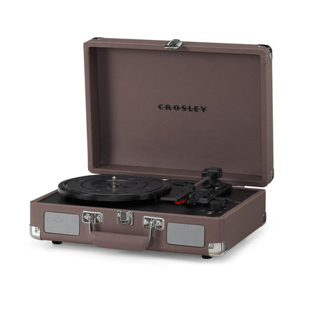 Crosley Cruiser Plus Vintage 3-Speed Bluetooth in/Out Suitcase Vinyl Record Player Turntable - Ash - CR8005F-PS [Electronics] Electronics Crosley   