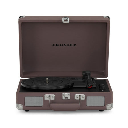 Crosley Cruiser Plus Vintage 3-Speed Bluetooth in/Out Suitcase Vinyl Record Player Turntable - Ash - CR8005F-PS [Electronics] Electronics Crosley   