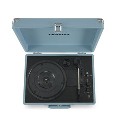 Crosley: Cruiser Plus Vintage 3-Speed Bluetooth in/Out Suitcase Vinyl Record Player Turntable - Tourmaline - CR8005F-TN [Electronics] Electronics Crosley