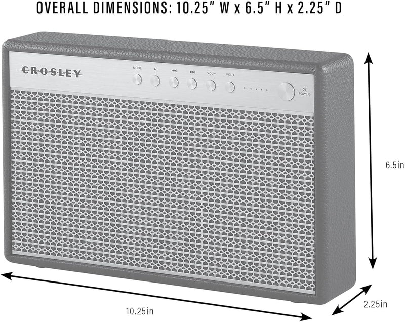 Crosley: Montero Portable Rechargeable Bluetooth Speaker - Black - CR3112A-BK [Electronics] Electronics Crosley   